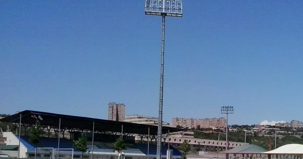 General view of the Vazgen Sargsyan Republican Stadium in Yerevan before an Ararat-Armenia match