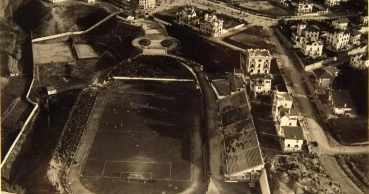 View of the Riyadh Air Metropolitano stadium ahead of the Atlético Madrid vs Real Madrid derby