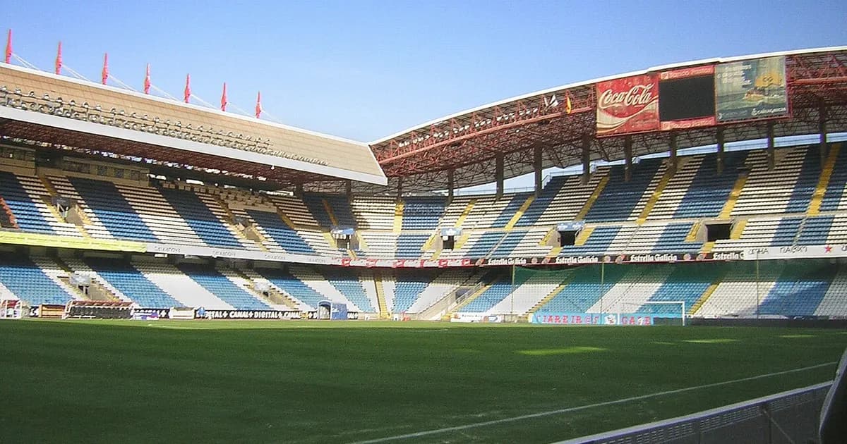 General view of Riazor stadium before Deportivo vs Sevilla kicked off