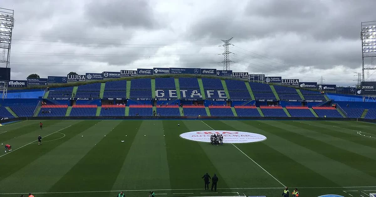 Nogometni stadion prije utakmice Getafe - Málaga