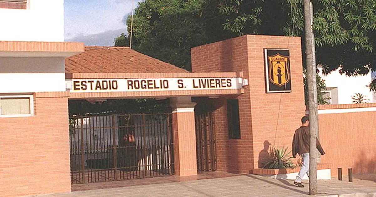 Estadio La Arboleda football stadium before the match between Guaraní and Sportivo San Lorenzo