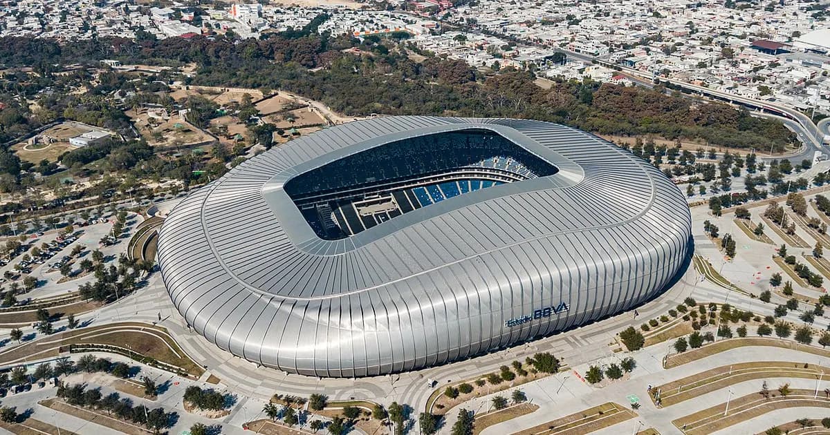 General view of Estadio BBVA before the Monterrey vs Cruz Azul match