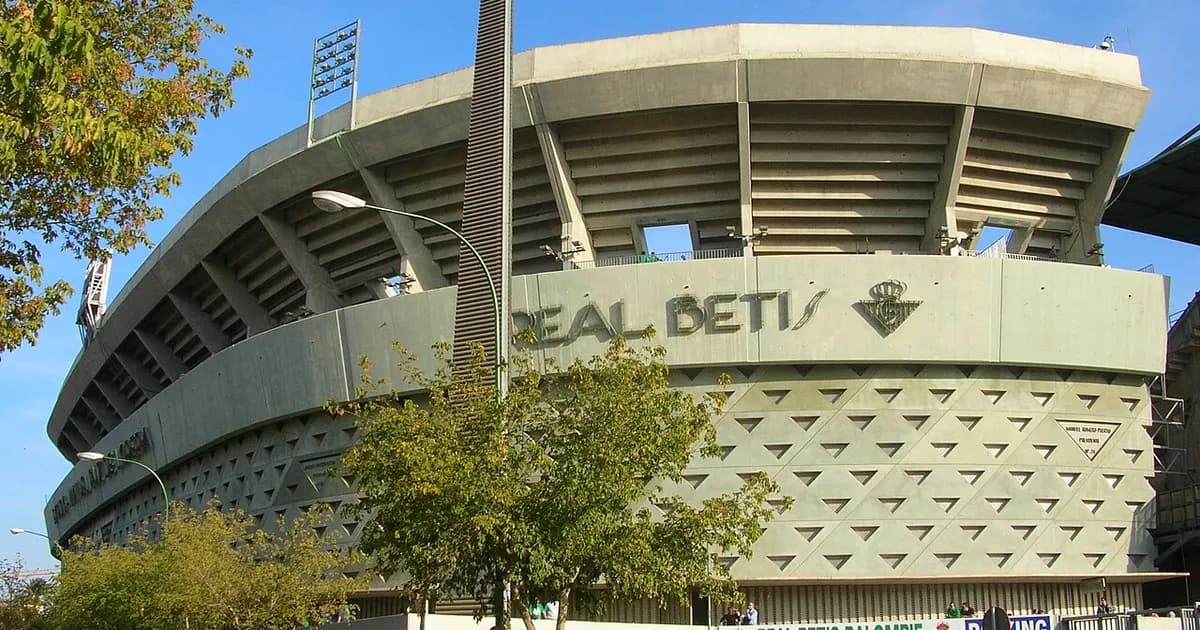 General view of the Benito Villamarín stadium ahead of Real Betis's LaLiga match against Getafe